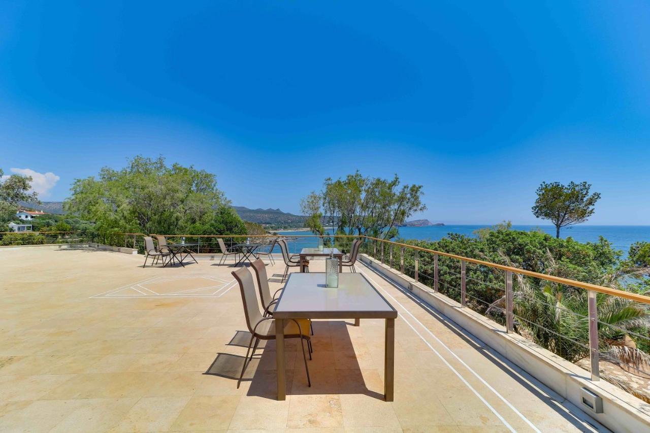 Black Diamond Beachfront Pool Villa Pasithea In Sounio, Athens Sounion Dış mekan fotoğraf