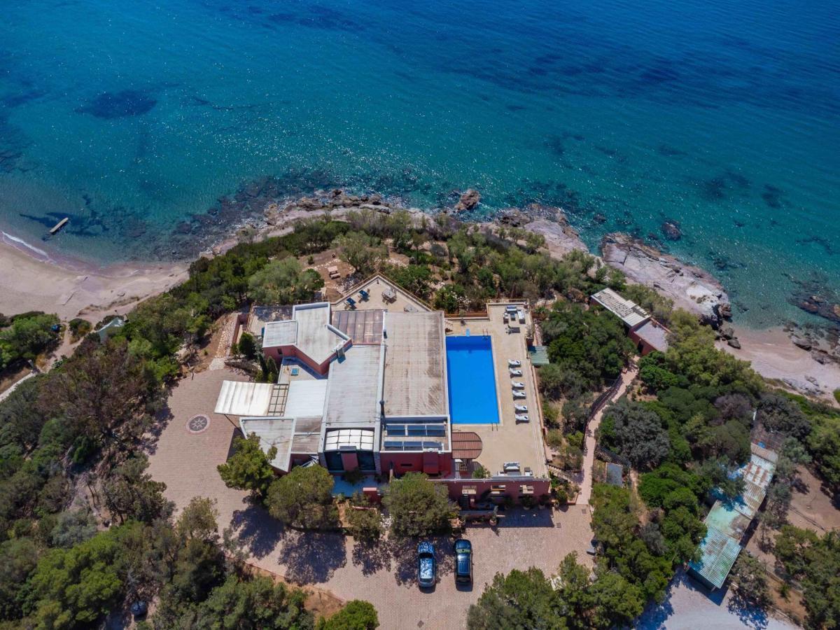 Black Diamond Beachfront Pool Villa Pasithea In Sounio, Athens Sounion Dış mekan fotoğraf