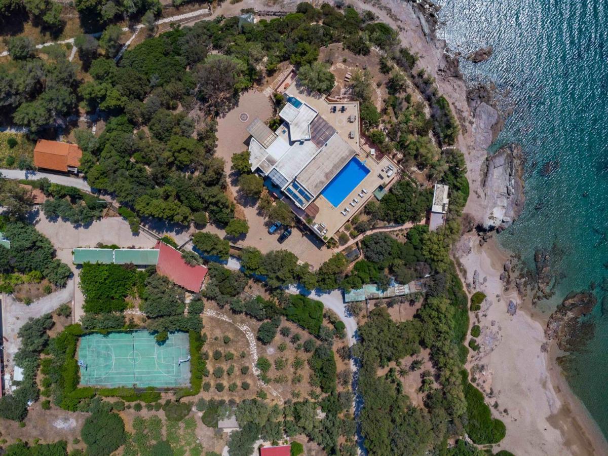 Black Diamond Beachfront Pool Villa Pasithea In Sounio, Athens Sounion Dış mekan fotoğraf