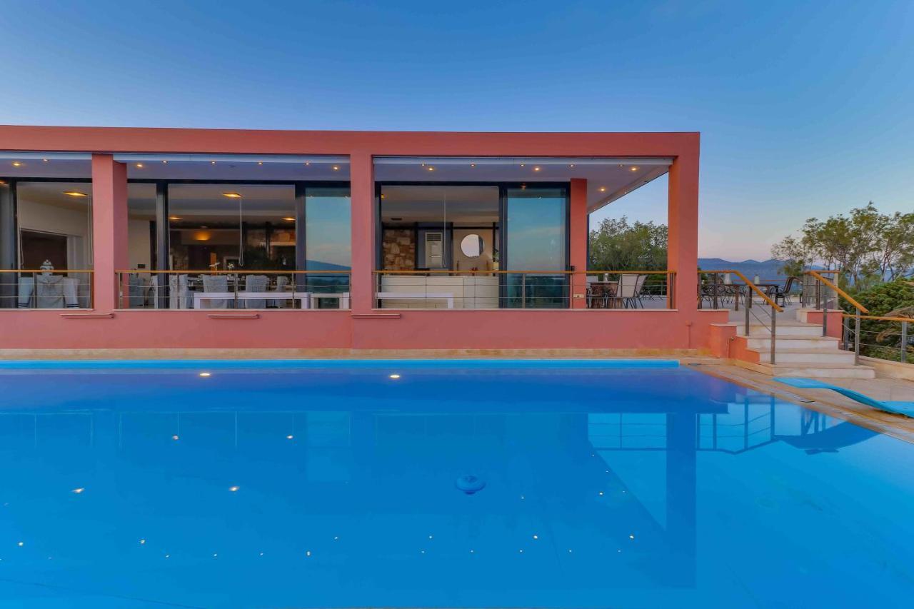Black Diamond Beachfront Pool Villa Pasithea In Sounio, Athens Sounion Dış mekan fotoğraf